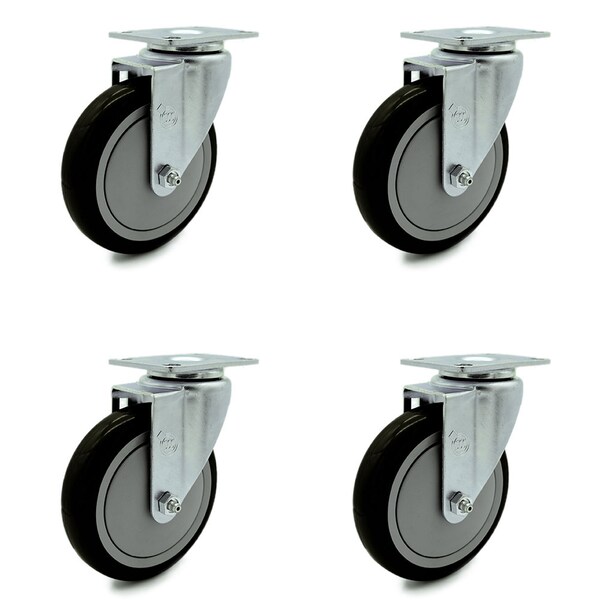 Cambro 60008 41021 Ultra Pan Carriers Service Cart Caster Replacement Set-SCC